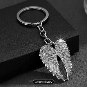 Silver Angel Wing Keychain